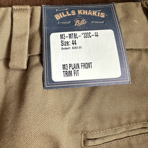 Bills Khakis NWT Trim Fit Trade Bills Mark 100 % Cotton Dark Brown Khaki… - Picture 13 of 16